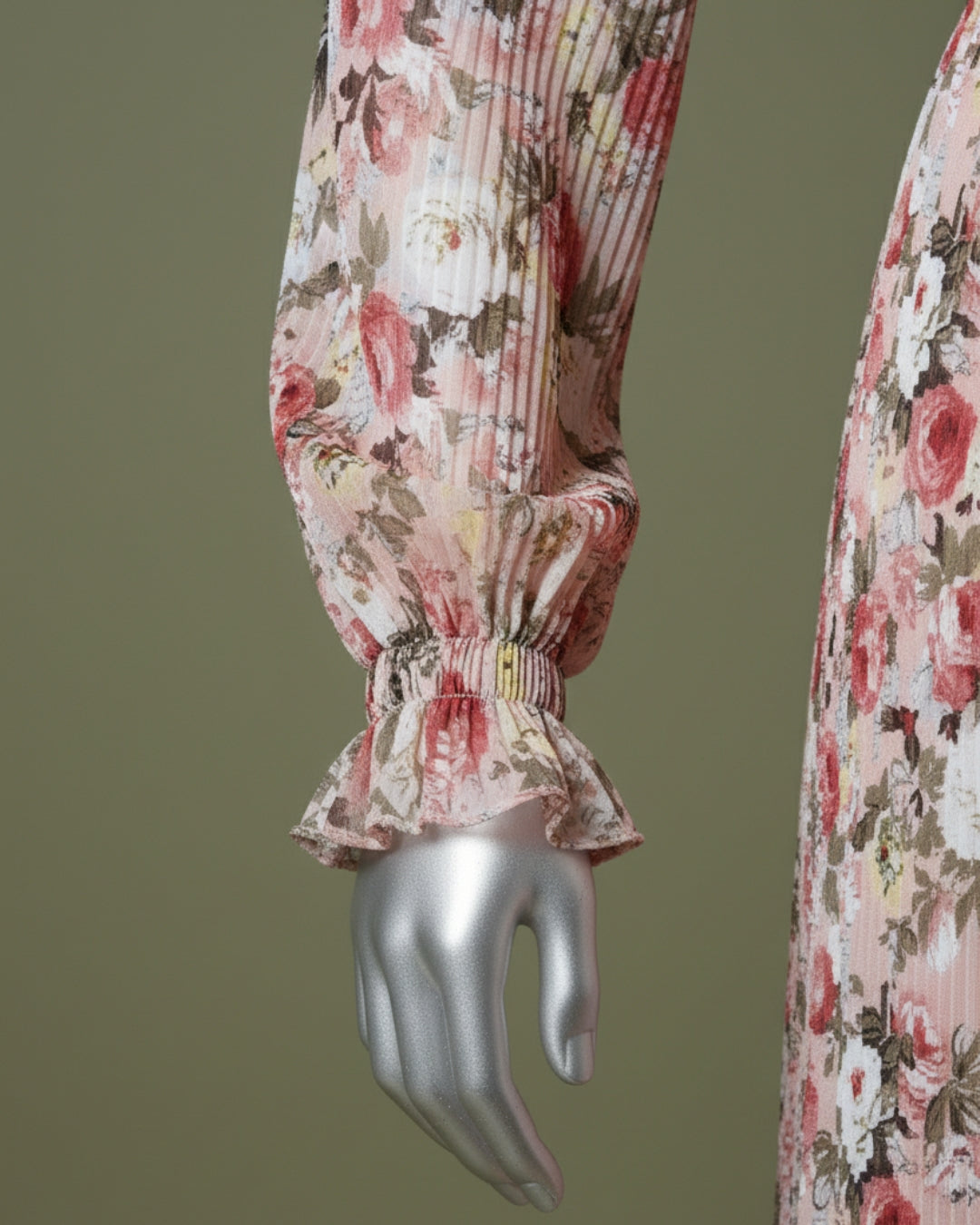 Loom Pakistan Floral Muse Maxi Dress Peach