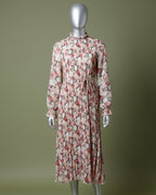 Loom Pakistan Floral Muse Maxi Dress Peach