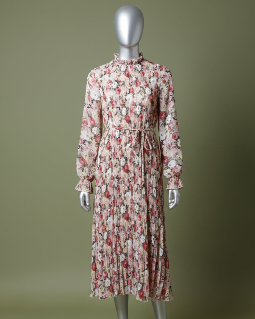 Loom Pakistan Floral Muse Maxi Dress Peach