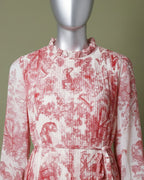 Loom Pakistan Floral Muse Maxi Dress Red