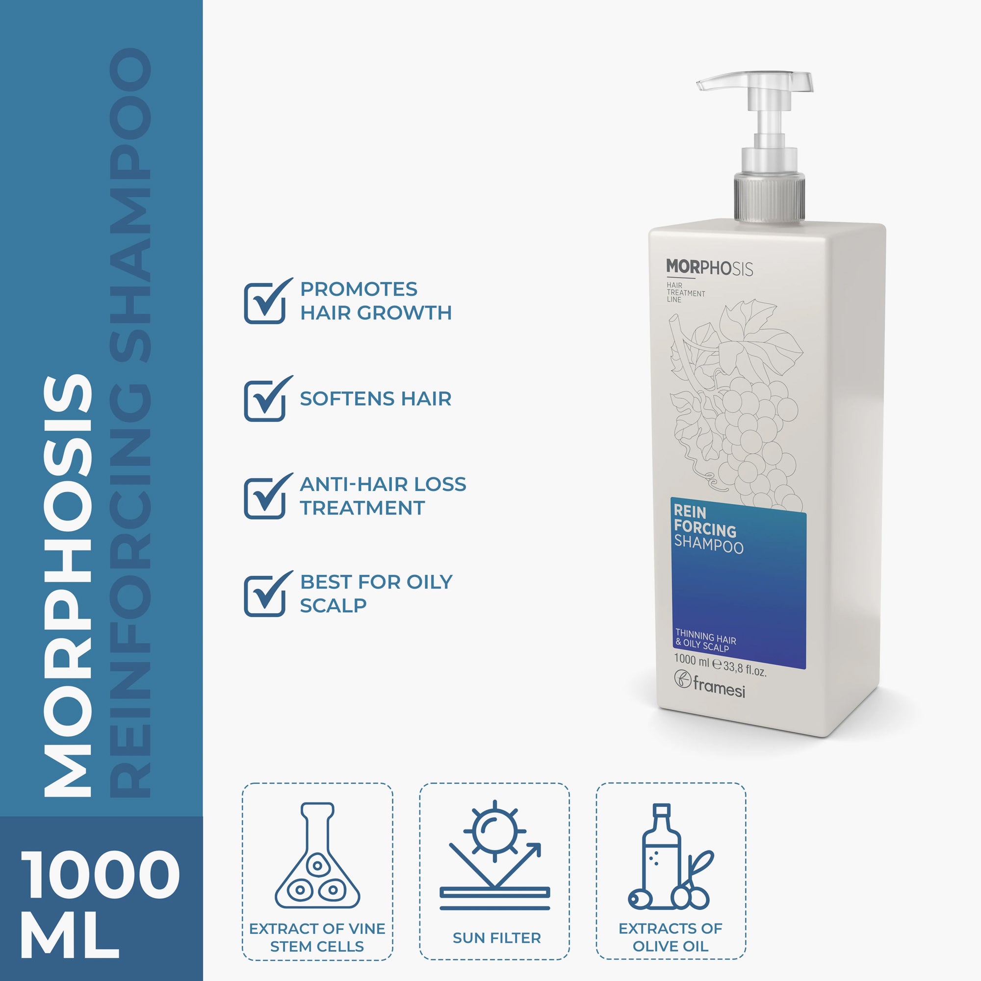 Framesi Morphosis Reinforcing Shampoo 1000ml