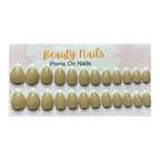 Beauty Nails Almond Press On-Nails 24 Pieces - Nutella Brown