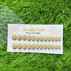 Beauty Nails Almond Press On-Nails 24 Pieces - French Caramel Brown