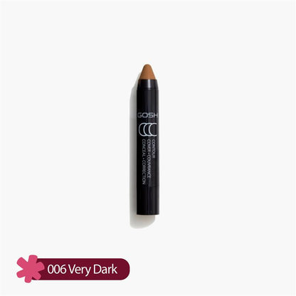 GOSH CCC Contour, Cover, Conceal Stick 006 Very Dark 3.3gm