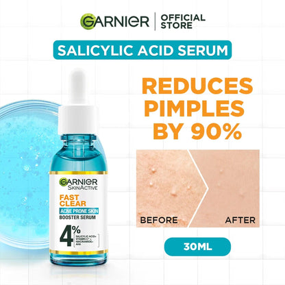 Garnier SkinActive Fast Clear Acne Prone Skin Booster Serum 30ml