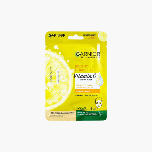 Garnier Skin Naturals Bright Complete Vitamin C + Lemon Serum Mask 28gm