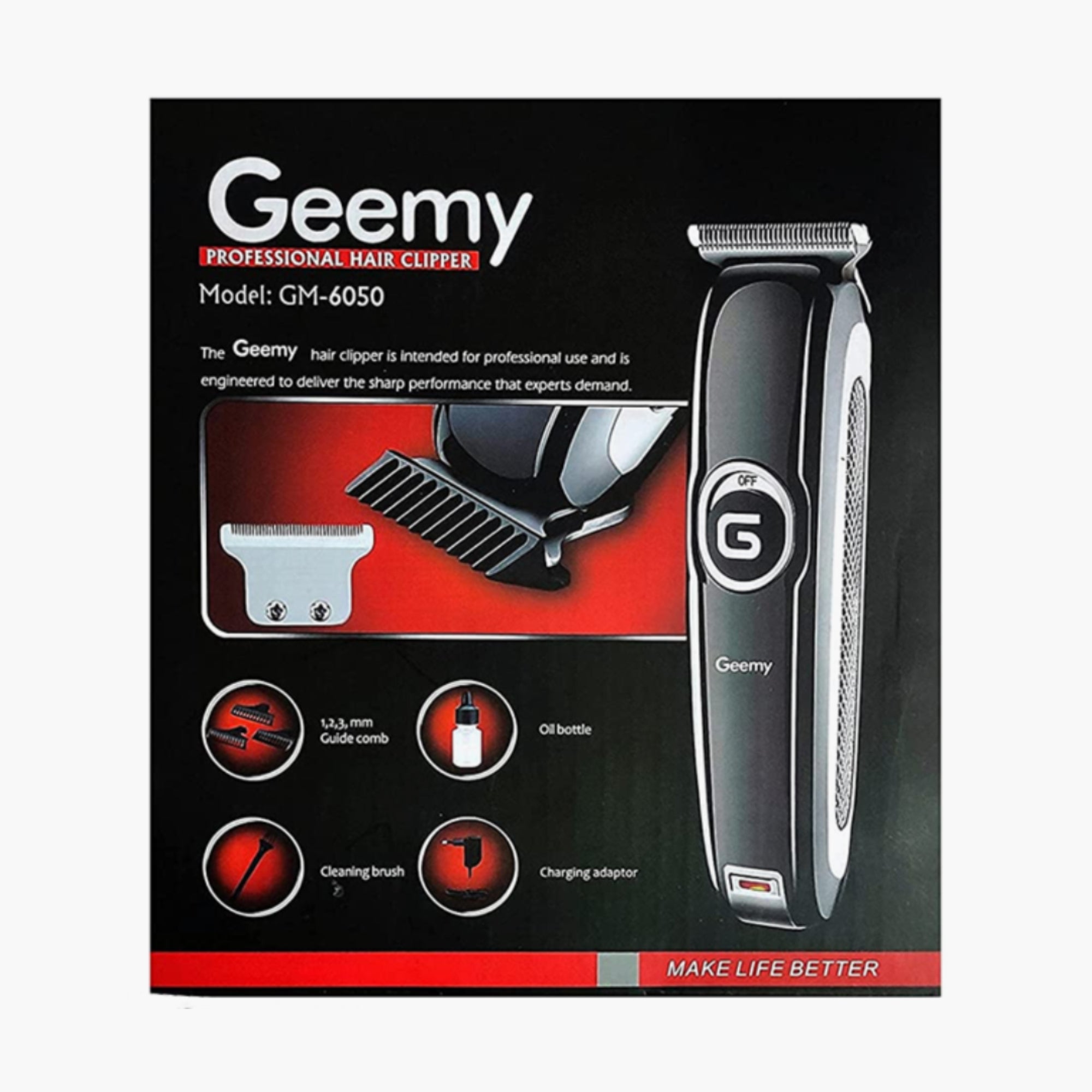 geemy professional hair clipper model gm 6050 price