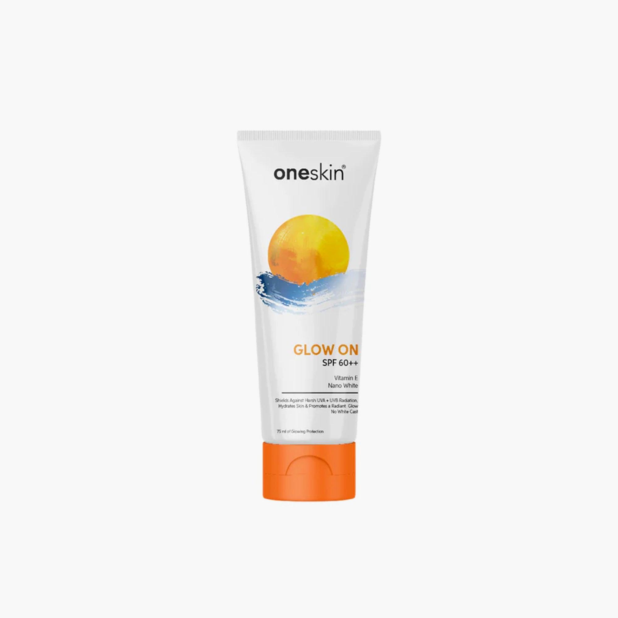 Oneskin Glow On Brightening & Hydrating Sunblock SPF 60++ 75ml - TheSkinFit