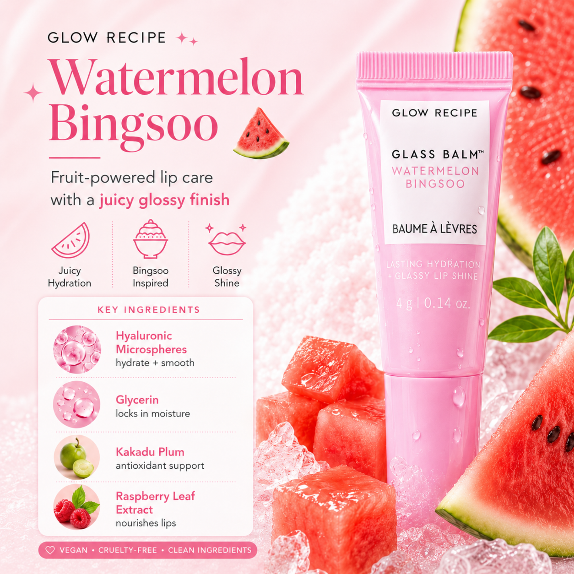 Glow Recipe Glass Balm Watermelon Bingsoo