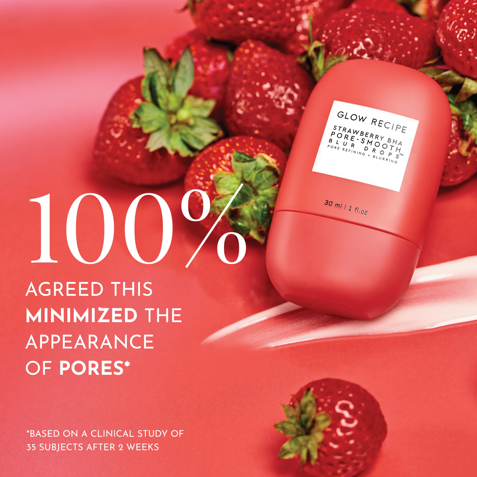 Glow Recipe Strawberry BHA Pore Smooth Blur Drop Serum