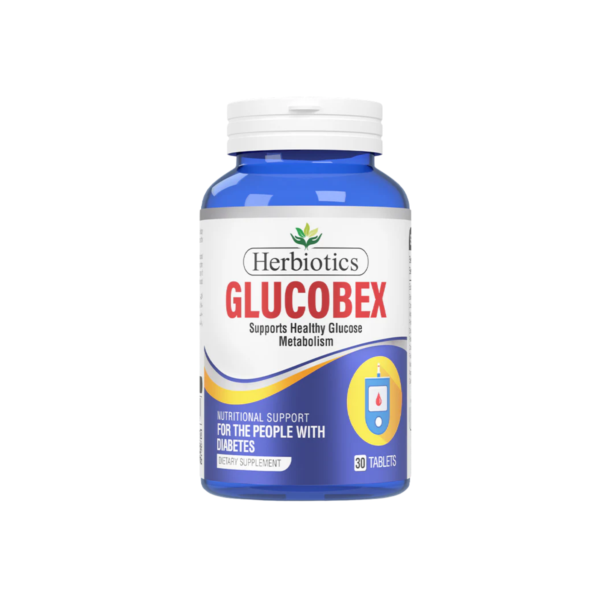 Herbiotics Glucobex Blood Sugar Support Healthy Glucose Metabolism Supplements 30 Tablets