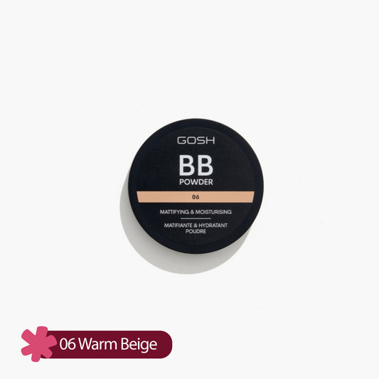 Gosh BB Powder All In One Natural Mattifying Moisturising 06 Warm Beige 6.5gm