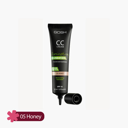 Gosh CC Cream Oil Free Iluminating Foundation SPF 10 05 Honey 30ml