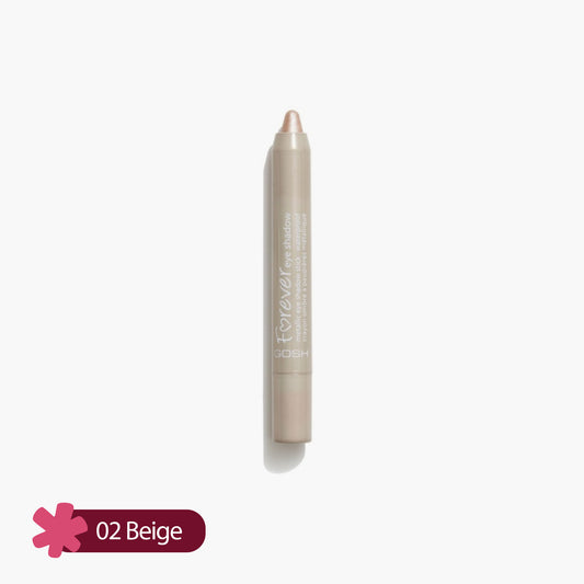 Gosh Forever Eye Shadow Mettalic Eyeshadow Stick Waterproof 02 Beige 1 Piece