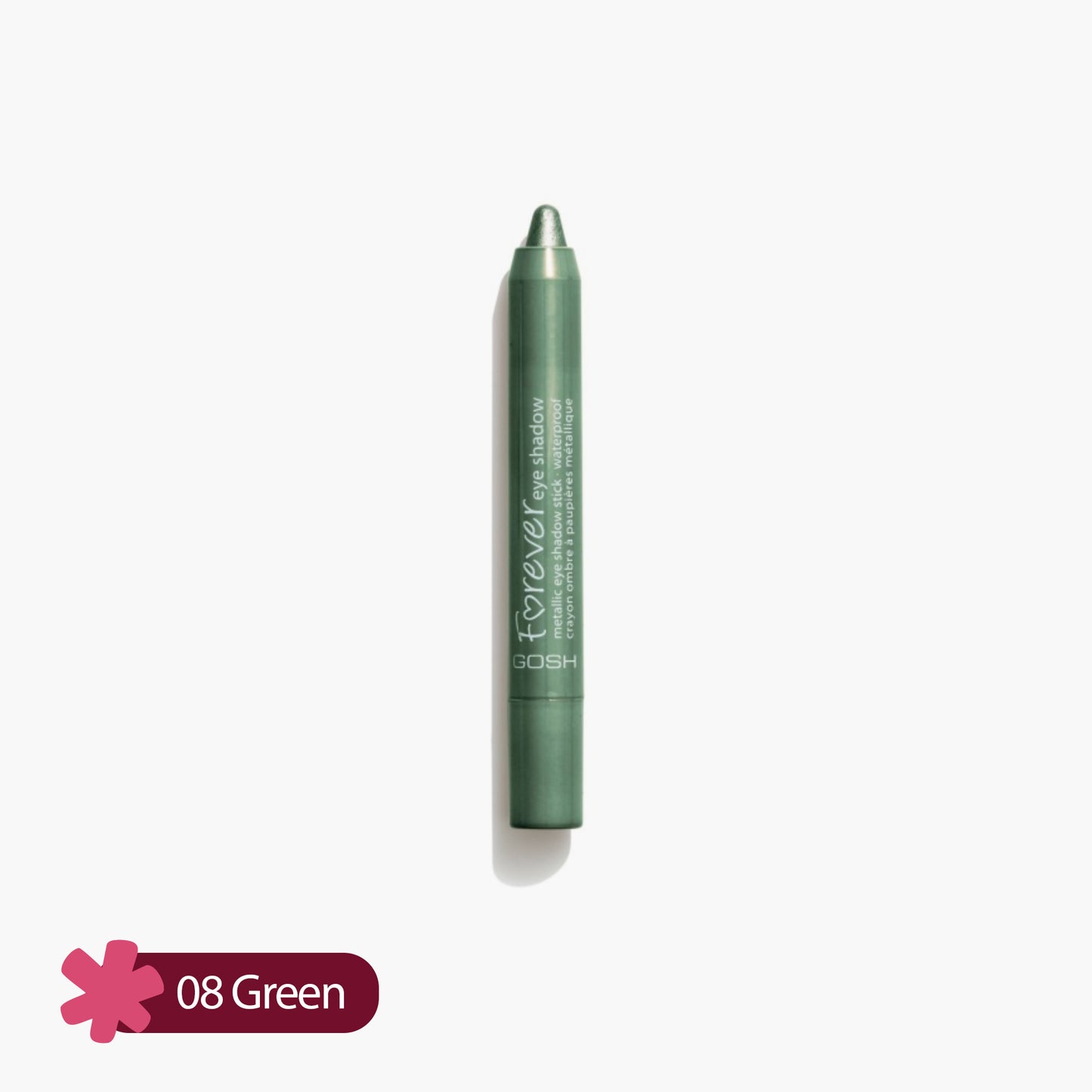 Gosh Forever Eye Shadow Mettalic Eyeshadow Stick Waterproof 08 Green 1 Piece