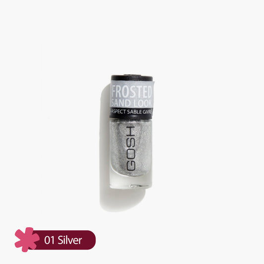 Gosh Frosted Nail Lacquer 01 Silver 8ml