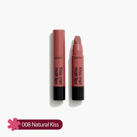 Gosh Kiss Me! Matt Lips Lipstick 008 Natural Kiss 2gm