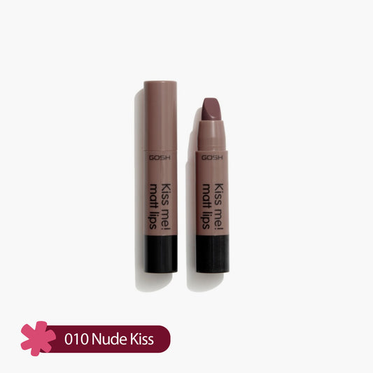 Gosh Kiss Me! Matt Lips Lipstick 010 Nude Kiss 2gm