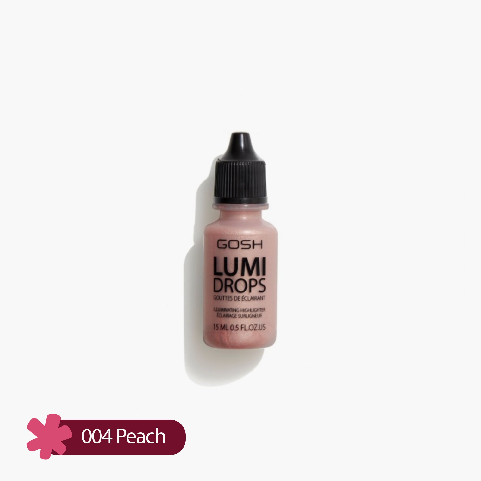 Gosh Lumi Drops Illuminating Highlighter 004 Peach 15ml
