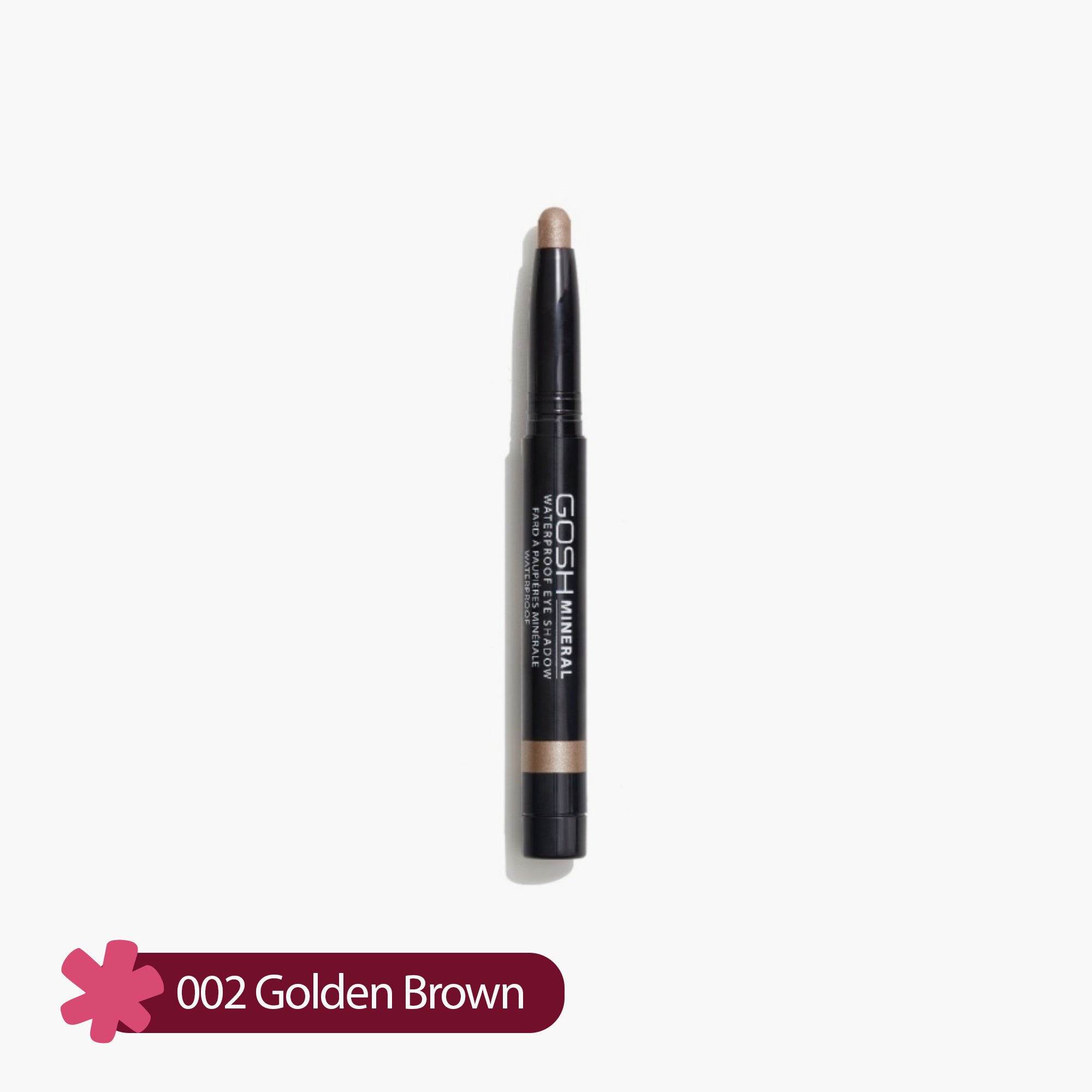 Gosh Mineral Waterproof Eye Shadow 002 Golden Brown 1 Piece