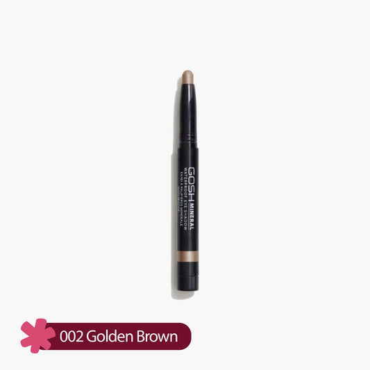 Gosh Mineral Waterproof Eye Shadow 002 Golden Brown 1 Piece
