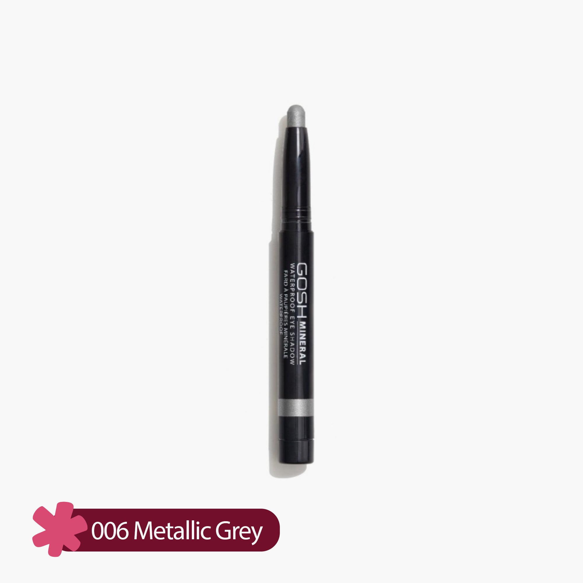 Gosh Mineral Waterproof Eye Shadow 006 Metallic Grey 1 Piece