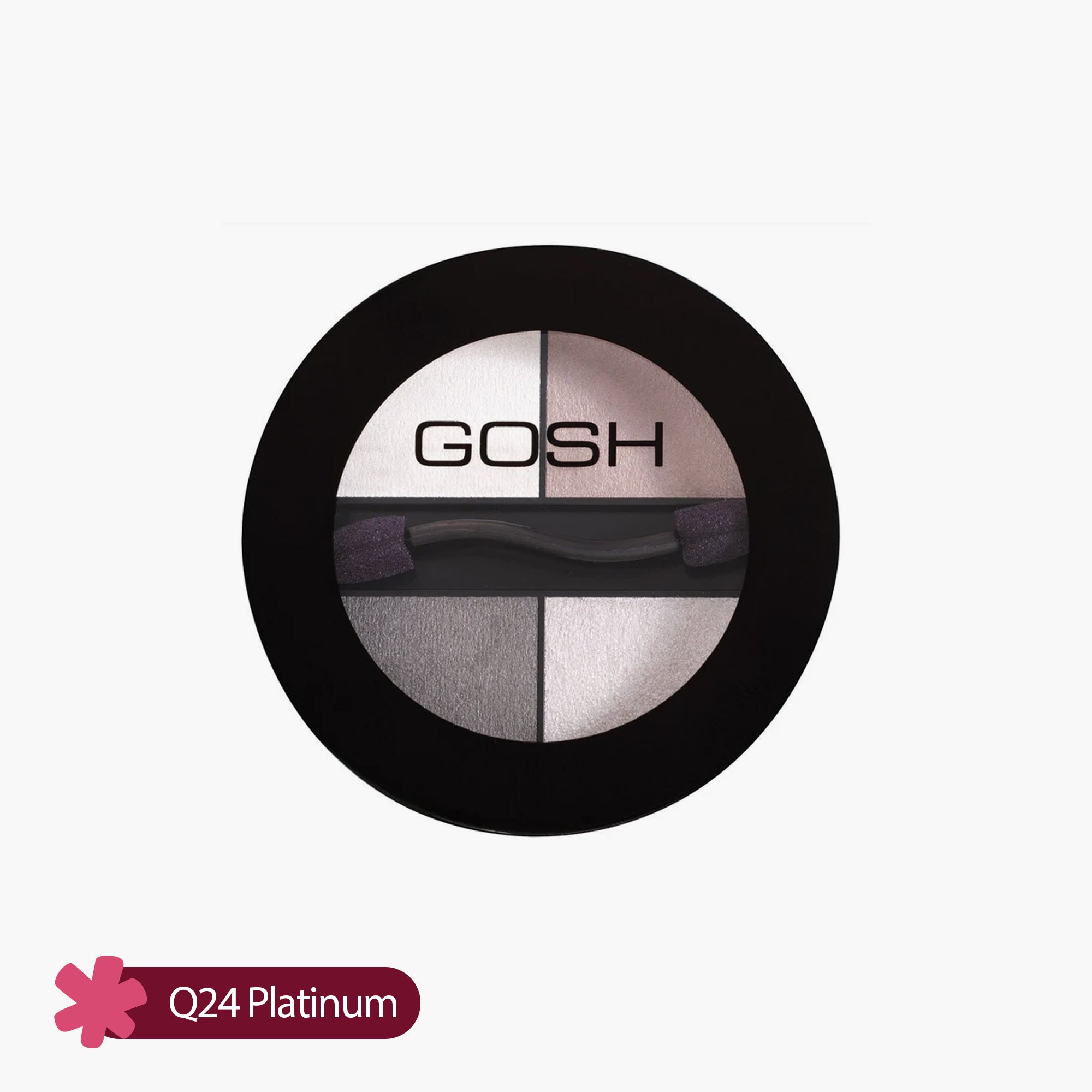 Gosh Quattro Eye Shadow Q24 Platinum 3gm
