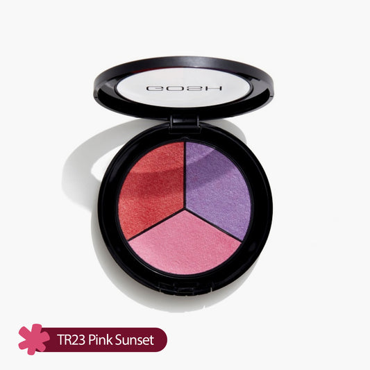 Gosh Trio Eyeshadow TR23 Pink Sunset 2gm