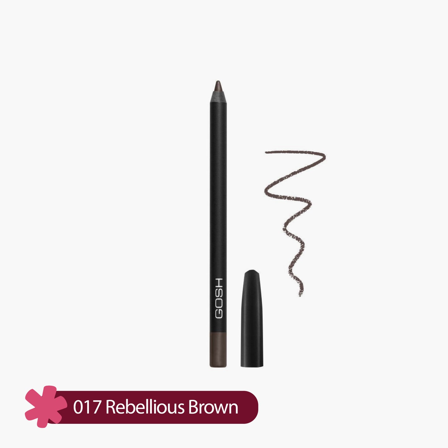 Gosh Velvet Touch Eye Liner 017 Rebellious Brown 1 Piece