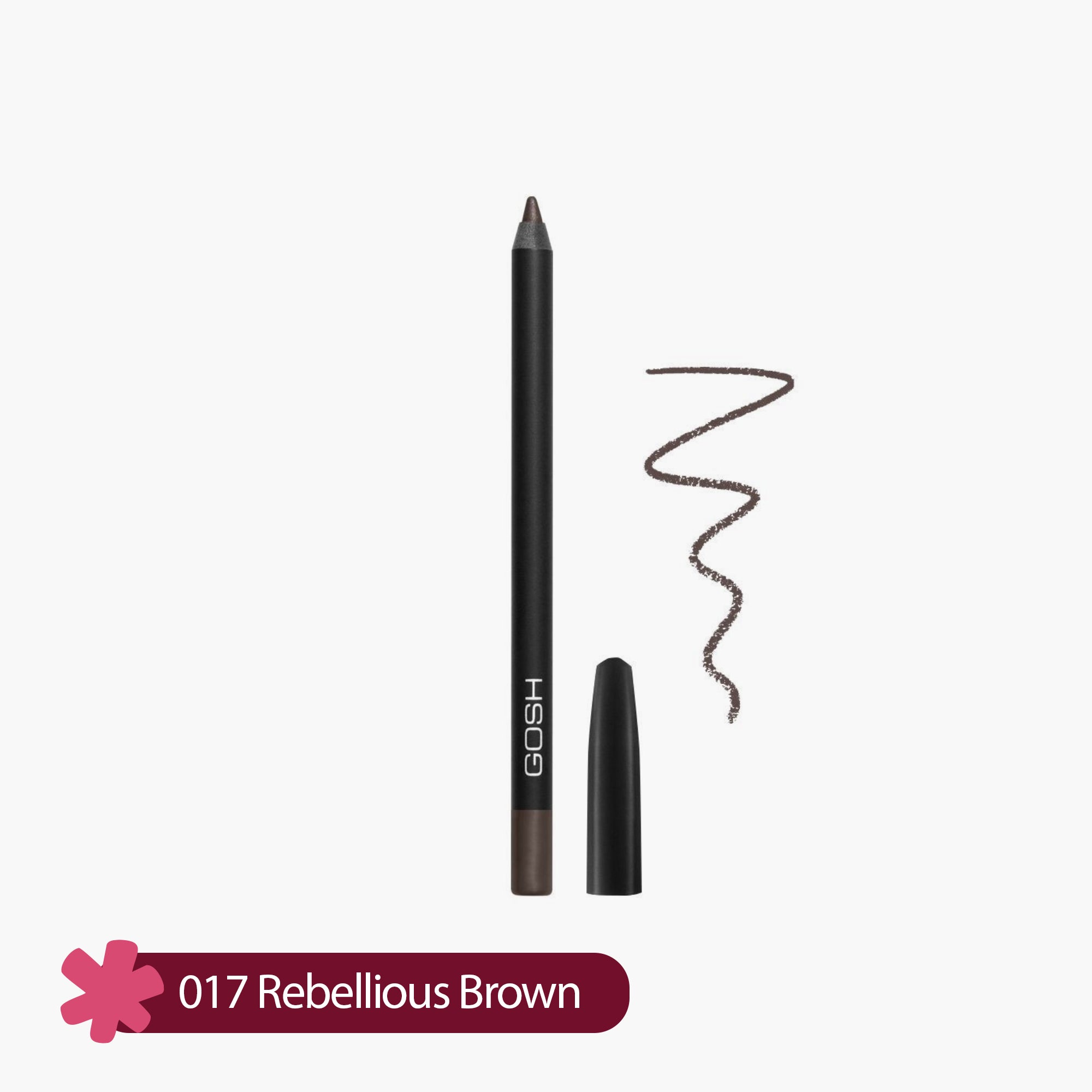 Gosh Velvet Touch Eye Liner 017 Rebellious Brown 1 Piece
