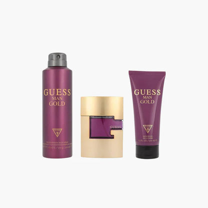 Guess Gold Men 3 Piece Gift Set
