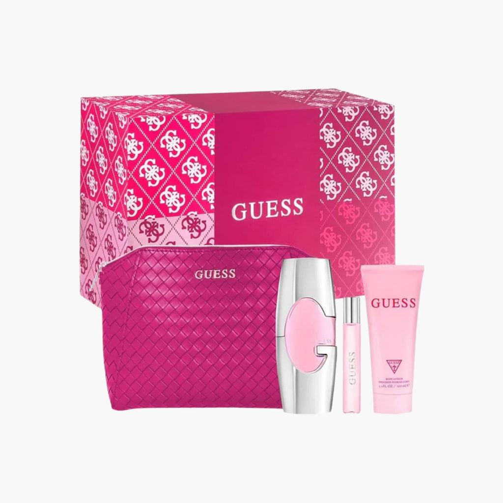 Guess Pink Women 4 Piece Gift Set