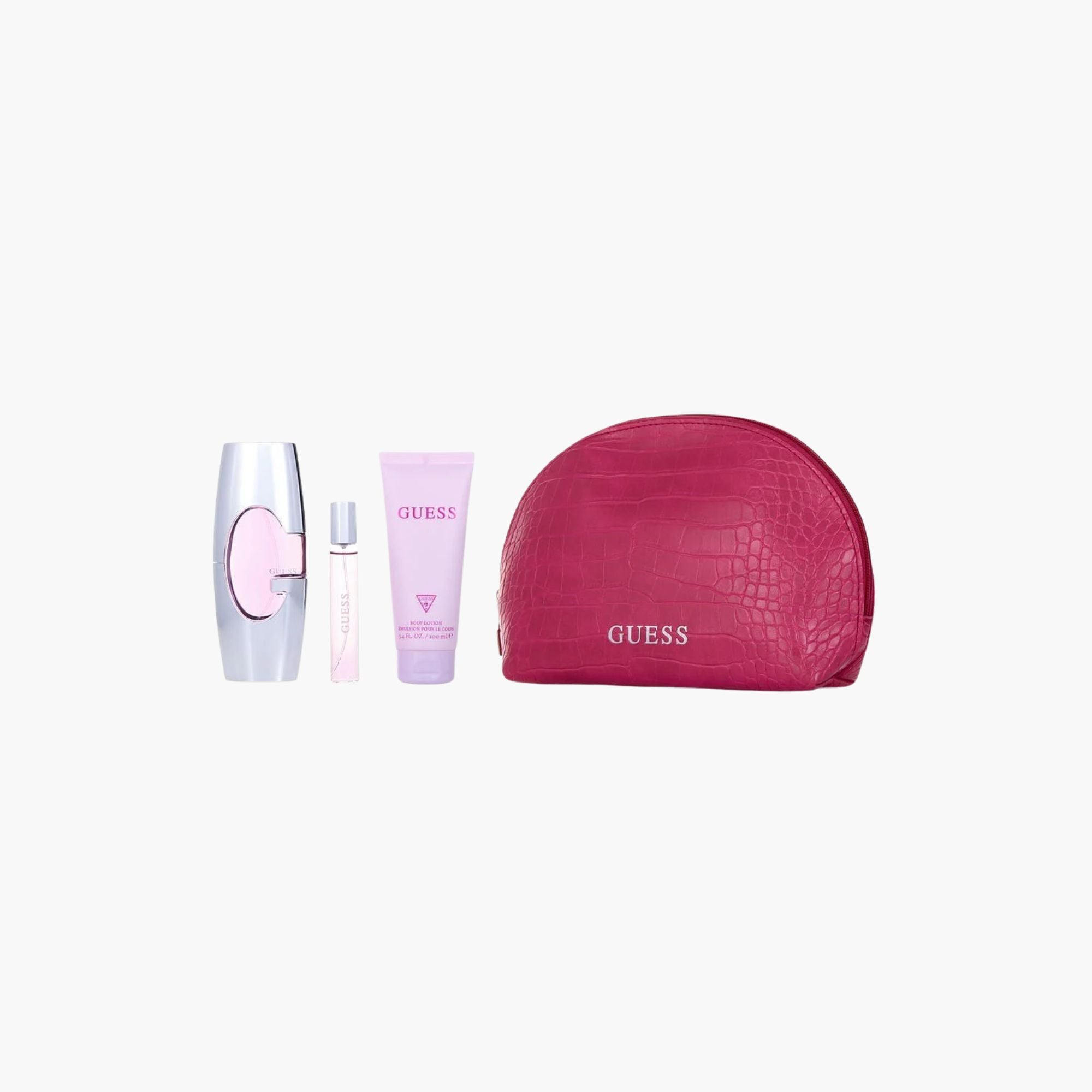 Guess Pink Women 4 Piece Gift Set
