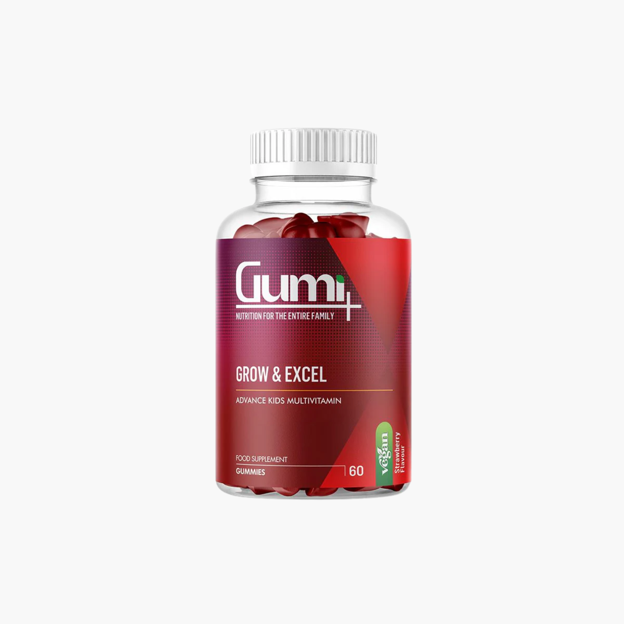 Gumi Plus Grow & Excel Food Supplement 60 Gummies