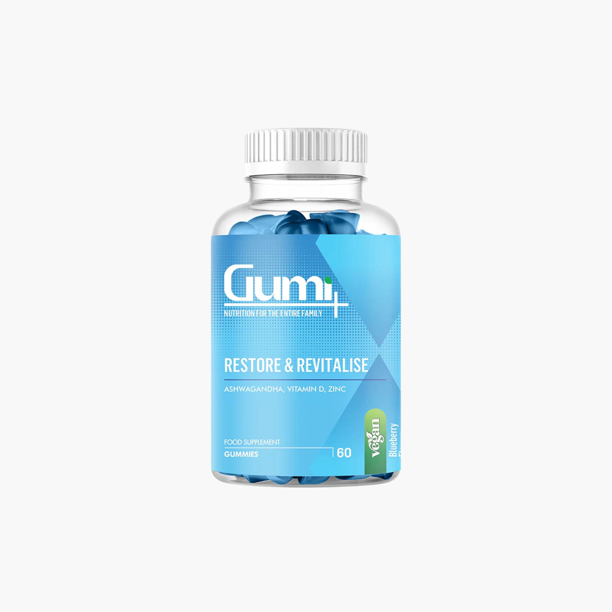Gumi Plus Restore & Revitalize Food Supplement 60 Gummies