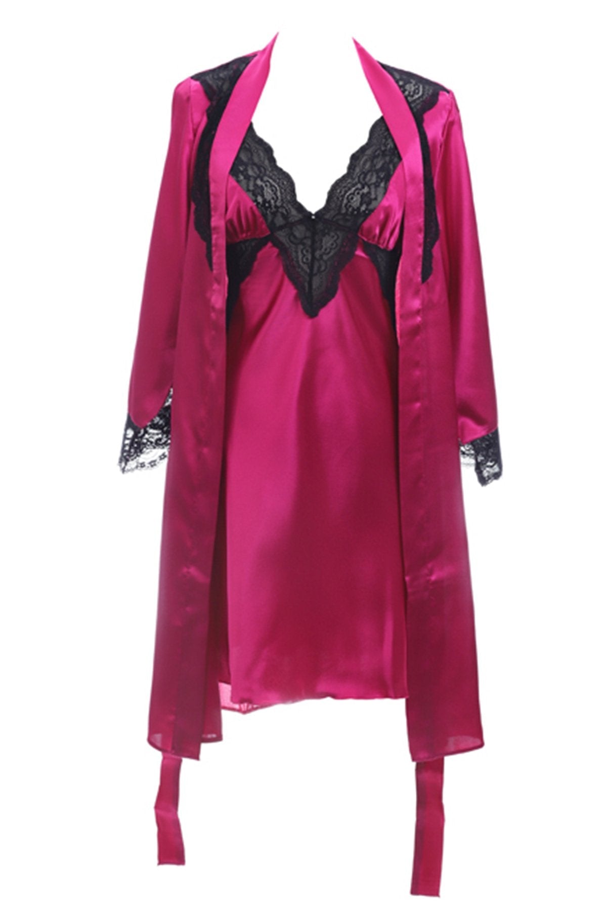 BLS Helene Silk Nighty Fuchsia Large