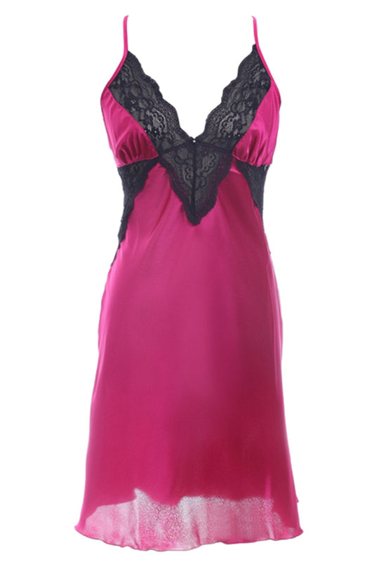BLS Helene Silk Nighty Fuchsia