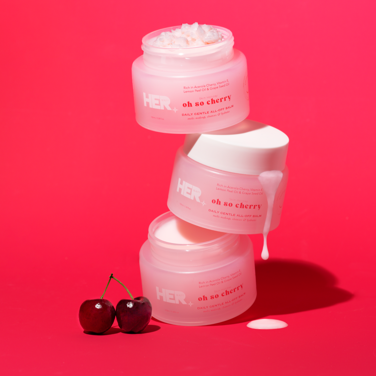 Her Beauty Oh So Cherry Daily Gentle All-Off Balm 100gm