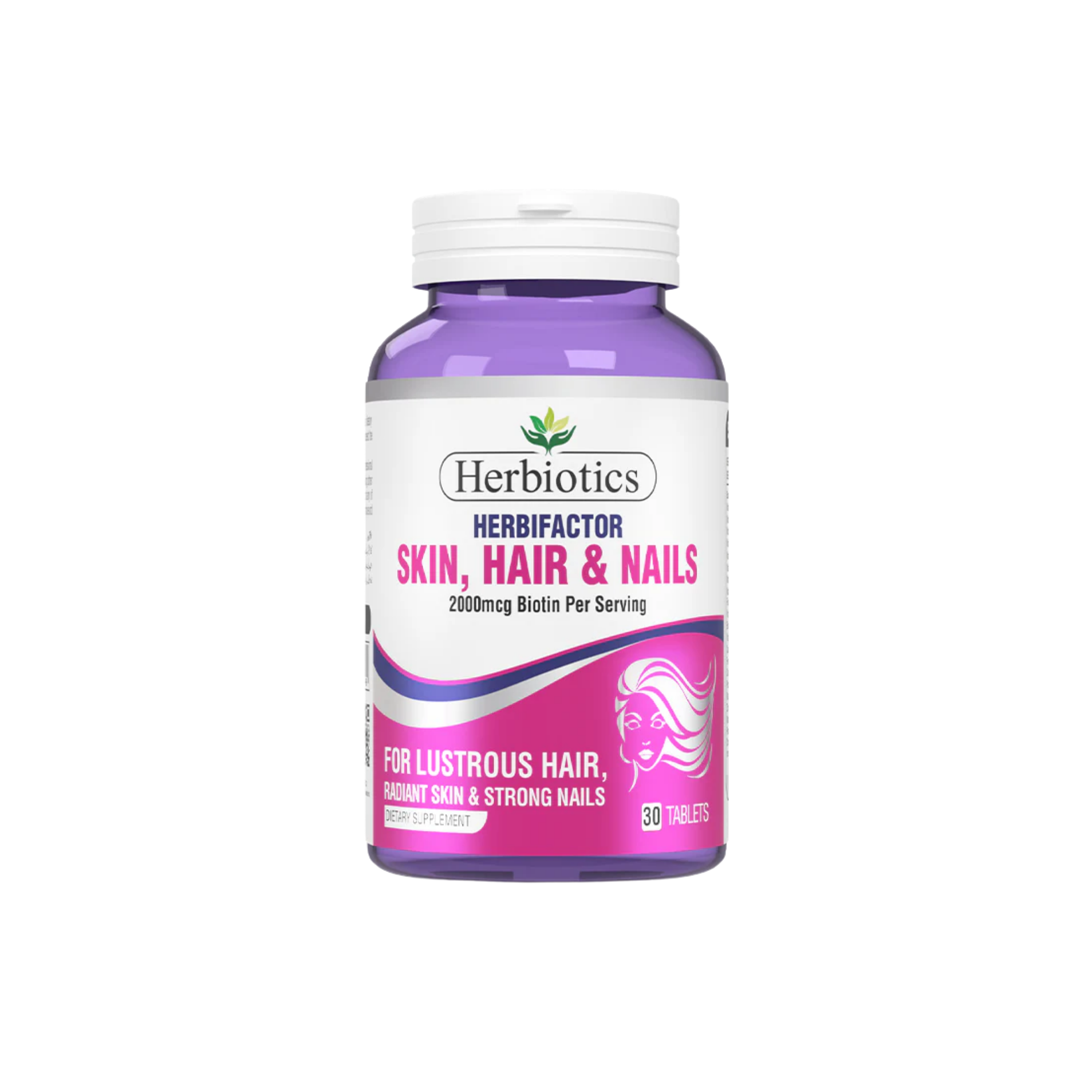 Herbiotics Herbifactor Hair Skin Nails 2000mcg Multivitamin Supplements 30 Tablets