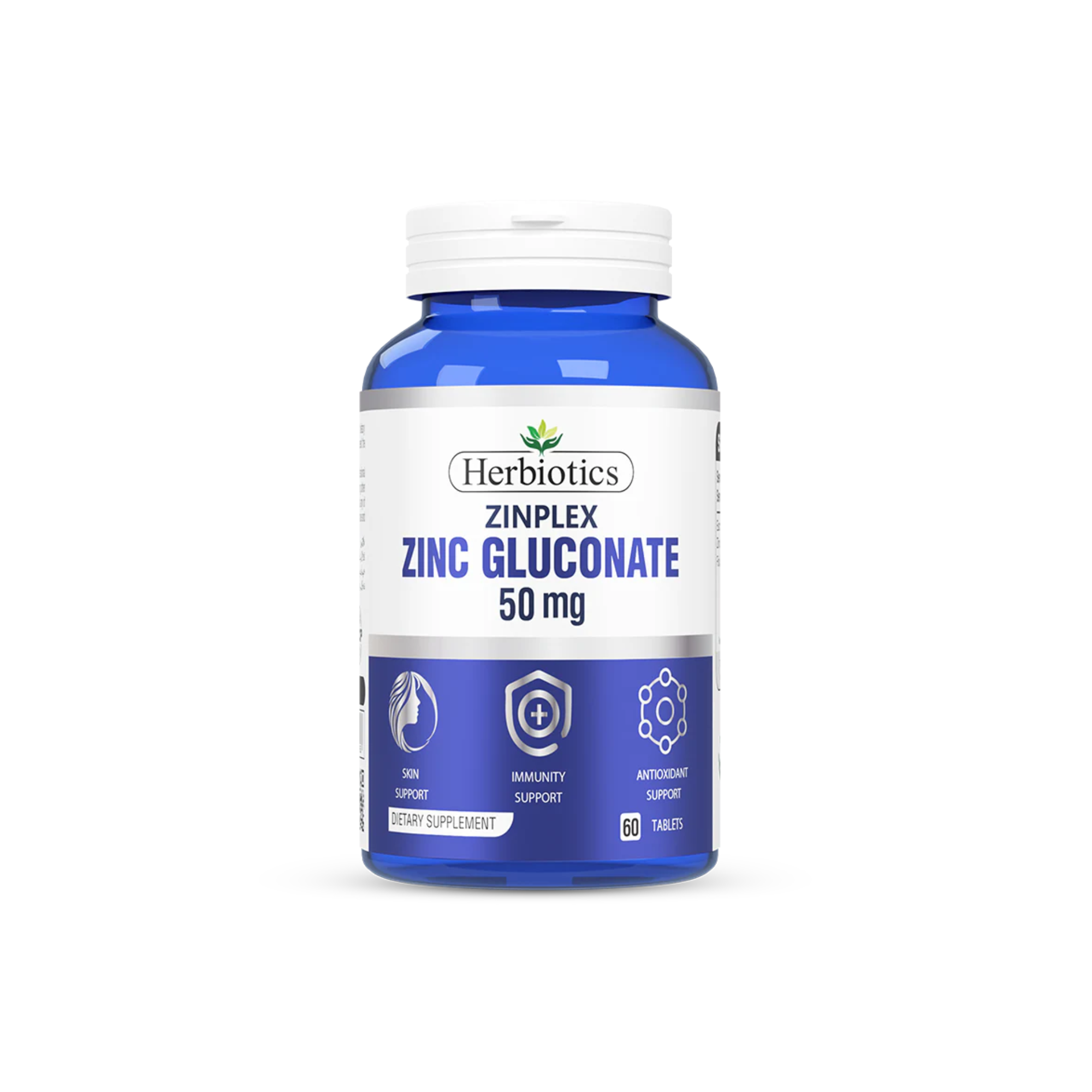 Herbiotics Zinplex Zinc Gluconate 50mg Supplements