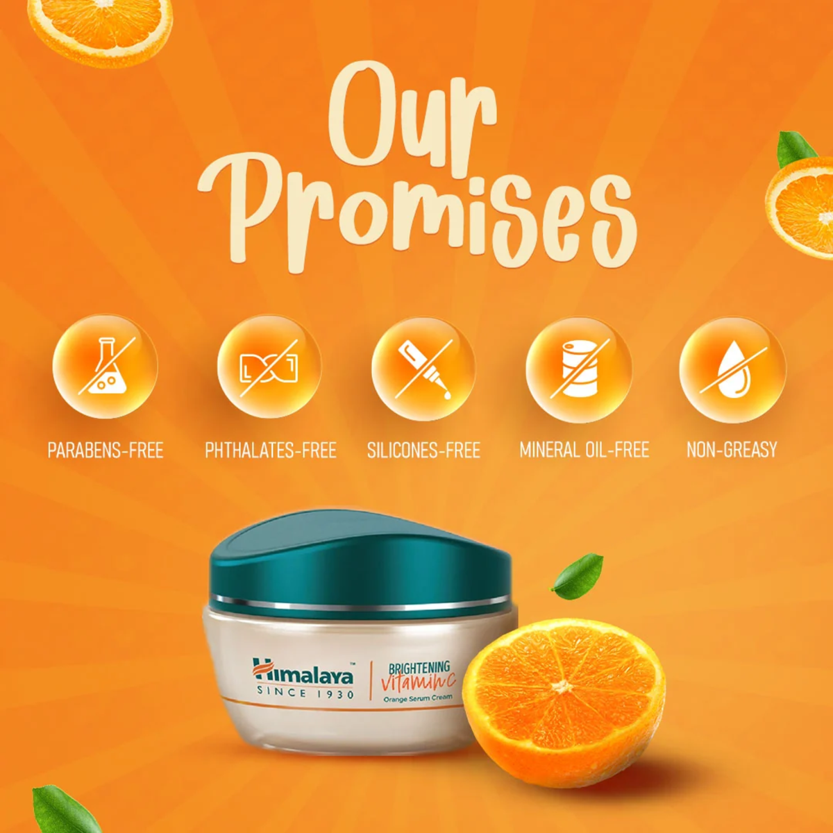 Himalaya Brightening Vitamin C Orange Serum Cream