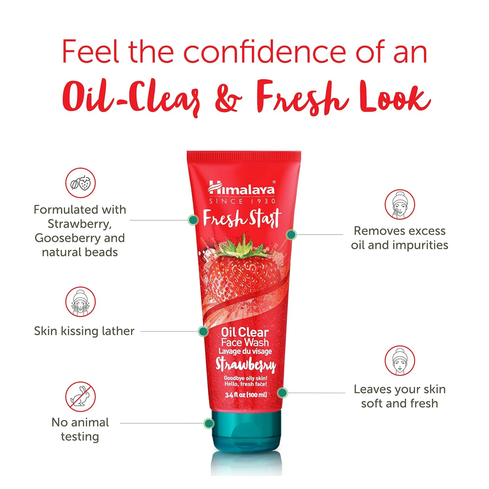 Himalaya Fresh Start Oil Clear Strawberry Face Wash