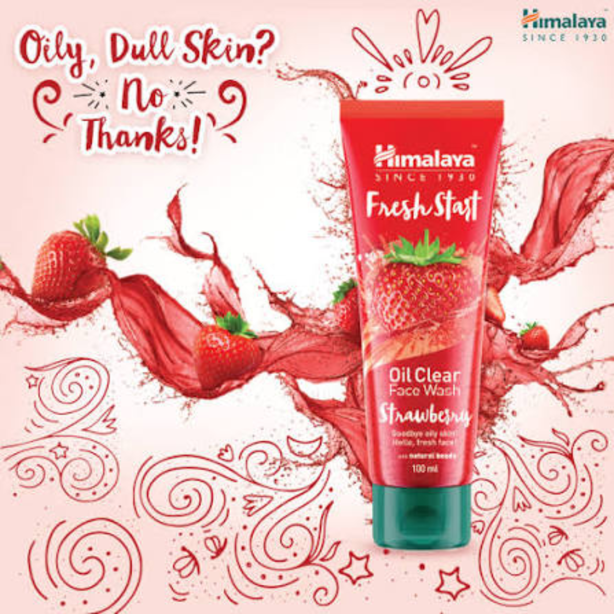 Himalaya Fresh Start Oil Clear Strawberry Face Wash