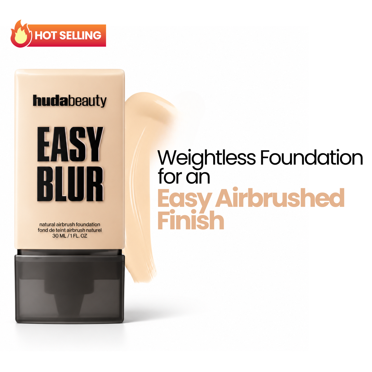Huda Beauty Easy Blur Natural Airbrush Foundation 30ml