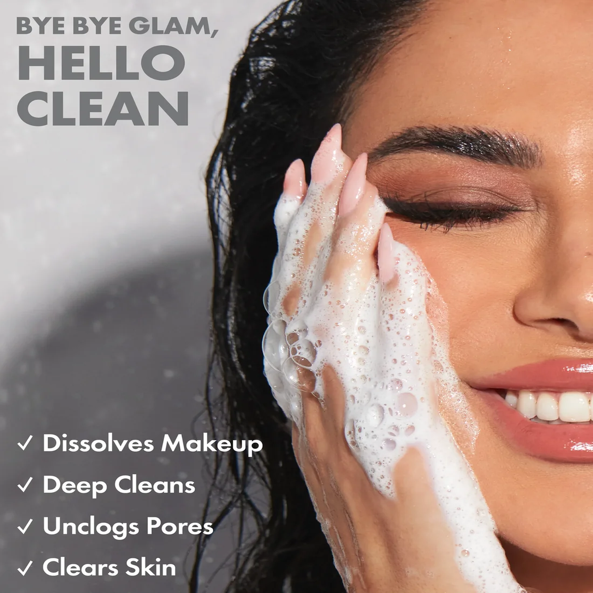 Huda Beauty Wishful Get Clean 2% PHA & Sea Moss Gentle Foaming Cleanser