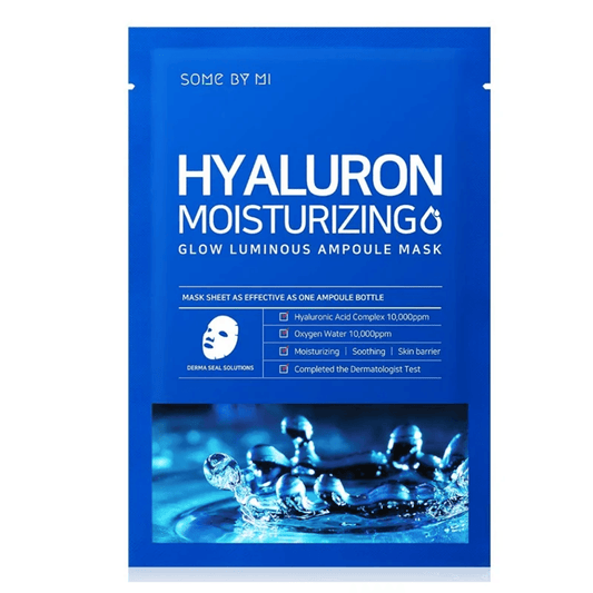 Some By Mi Hyaluron Moisturizing Glow Luminous Ampoule Mask 1 Piece - TheSkinFit