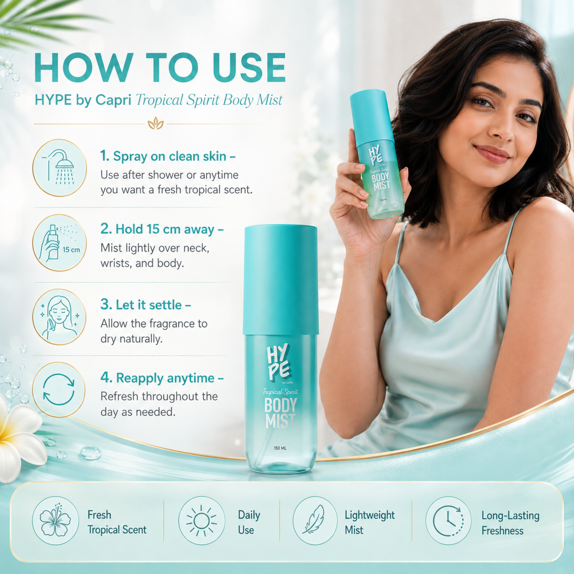 Hype Tropical Spirit Body Mist For Women
