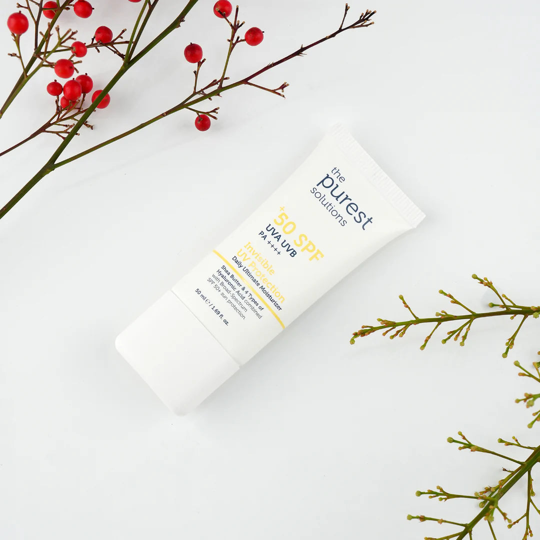 The Purest Solutions SPF 50+ PA++++ Invisible UV Protection Sunscreen 50ml Price
