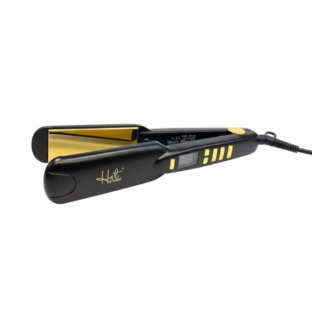HST Studio Gold Titanium Frizz Free Multi Functional Hair Straightener HST-9800