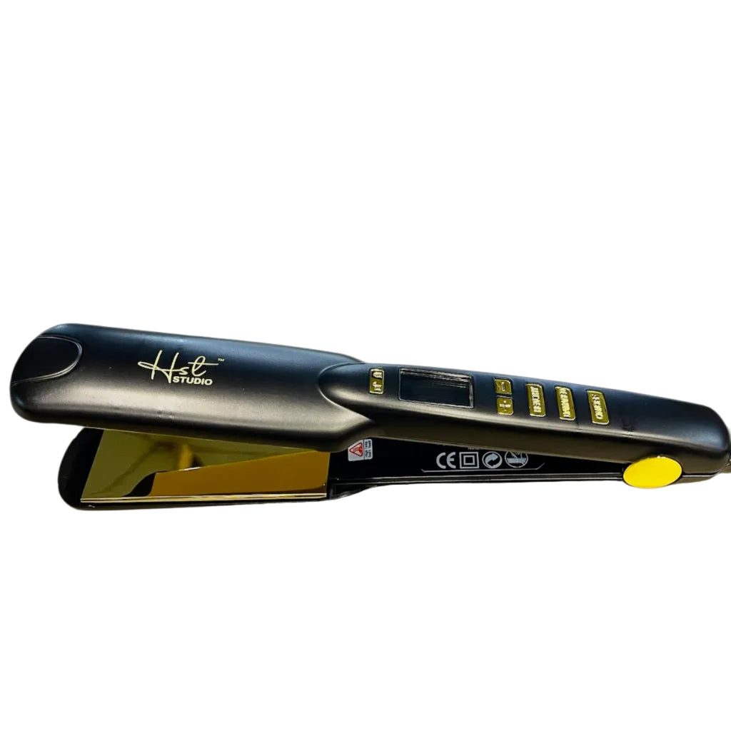 HST Studio Gold Titanium Frizz Free Multi Functional Hair Straightener HST-9800